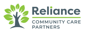 Reliance Community Care Partners Logo with an image of tree.